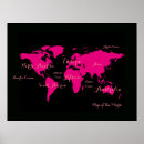 Search for pink world map posters For her