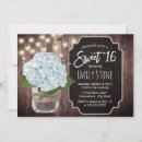 Search for mason jar sweet 16 invitations Floral