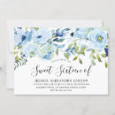 Search for light blue sweet 16 invitations Flowers