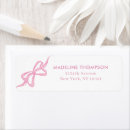 Search for pink ribbon return address labels Simple