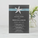 Search for starfish rehearsal dinner invitations Seashells