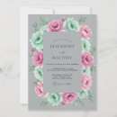 Search for mint and grey wedding invitations Pastel
