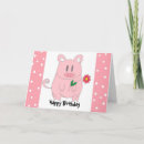 Search for pink pig birthday cards Fun