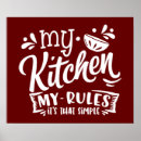 Search for kitchen rules posters Funny