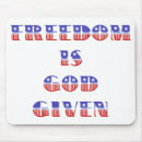 Search for human made mousepads Freedom