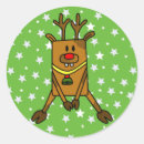 Search for funny nose stickers Reindeer