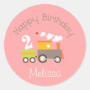 Search for 2nd birthday girl stickers Train