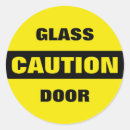 Search for yellow caution stickers Black