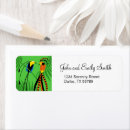 Search for birds of paradise return address labels Green
