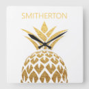 Search for gold pineapple clocks Stylish