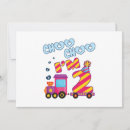 Search for choo choo two birthday invitations 2nd