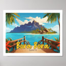 Search for bora bora travel posters Tahiti