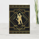 Search for roaring twenties cards Black and gold