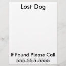 Search for lost flyers Dog