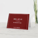 Search for believe christmas cards White