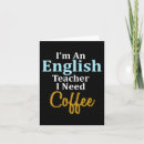 Search for english teacher cards School