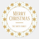 Search for gold snowflake stickers White