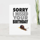 Search for snail birthday cards Humour