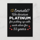 Search for funny 55th cards Emerald