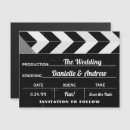 Search for clapper board invitations Hollywood