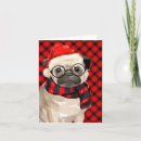 Search for black pug christmas cards Dogs