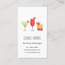 Search for cocktail business cards Mixed drinks