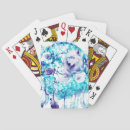 Search for white wolf playing cards Dog