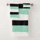 Search for black green white bath towels Striped