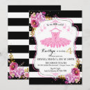 Search for tutu birthday invitations Gold glitter