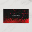 Search for black red business cards Salon