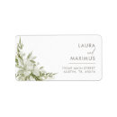 Search for floral white return address labels Minimalist