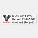 Search for vet bumper stickers Pets