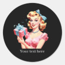 Search for vintage lady stickers Birthday
