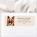 Search for german shepherd return address labels Modern