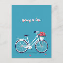 Search for blue bicycle postcards Flowers