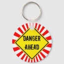 Search for danger key rings Warning