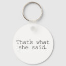 Search for she said key rings Funny