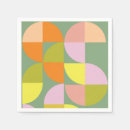 Search for mid century modern napkins Geometric pattern