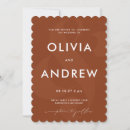 Search for chocolate wedding invitations Minimalist
