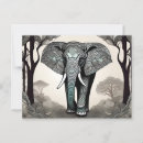 Search for elephant pattern postcards Geometric