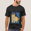 Search for starry night cat tshirts Lover