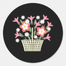 Search for flower basket stickers Vintage