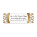 Search for black tie return address labels Gold