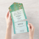 Search for teal and pink wedding invitations Chic