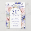 Search for pretty 30th birthday cards Floral