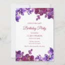 Search for orchid birthday invitations Modern