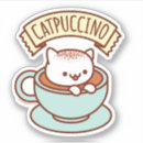 Search for cat coffee stickers Cappuccino