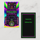 Search for sound business cards Dee jay