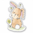Search for cute cartoon rabbit stickers Whimsical