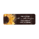 Search for sunflower wedding return address labels Wood